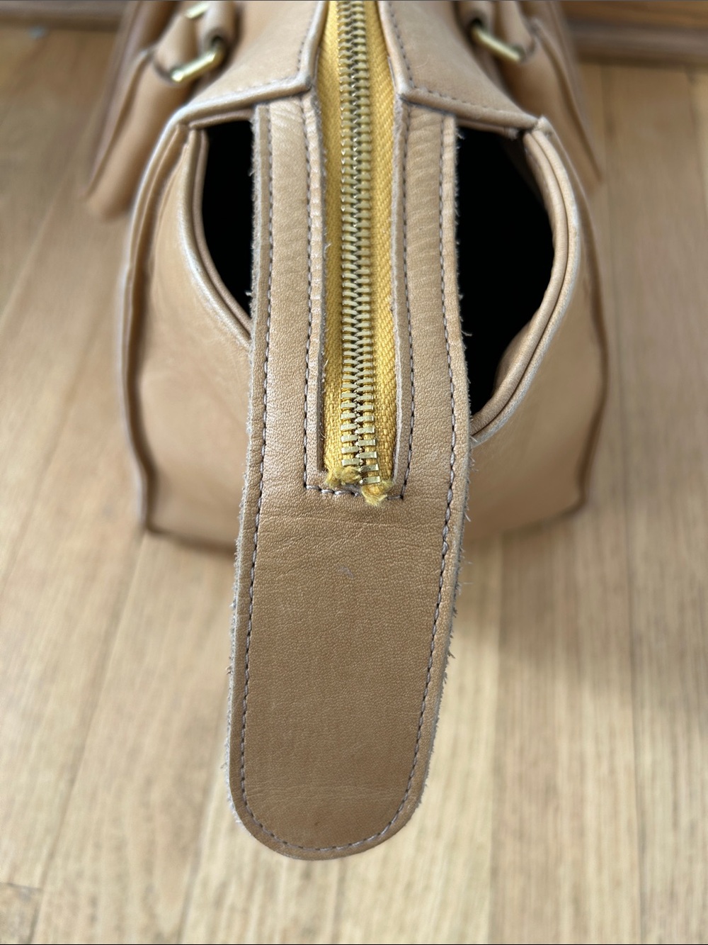 Clare V. Sandrine Satchel in Honey Tan - Picture 10 of 13